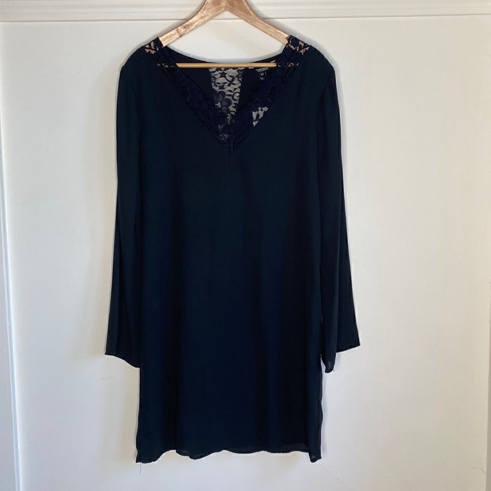 NWT Tom Tailor Black Sheath Dress with Bell Sleeves - Picture 6 of 15